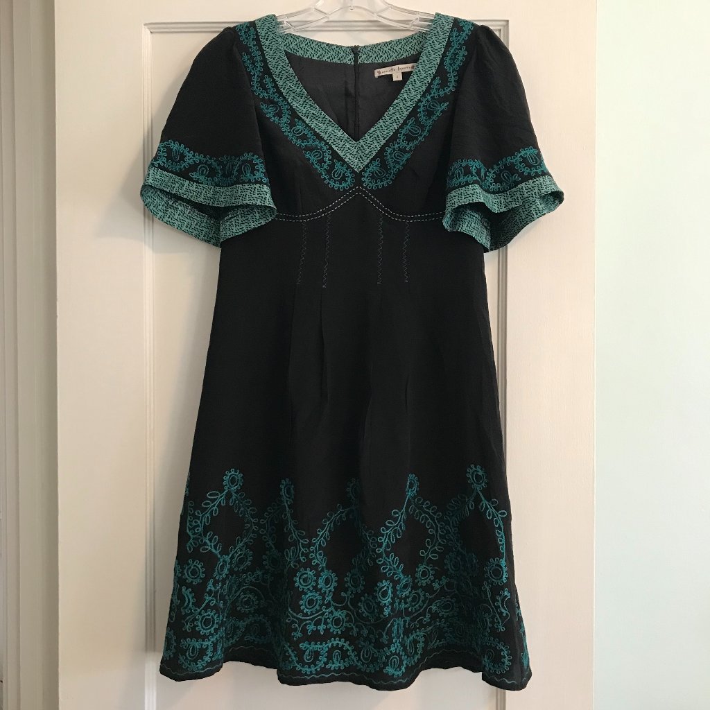 Nanette Lepore | Embroidered Silk Dress